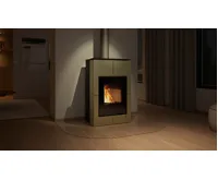 HS Flamingo Krbová kamna AQUAFLAM VARIO ® SAPORO 11/7kW olivová, elektronická regulace (17)