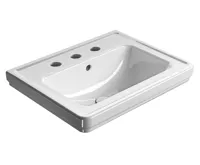 GSI CLASSIC keramické umyvadlo 60x46cm, 3 otvory, bílá ExtraGlaze GSI CLASSIC keramické umyvadlo 60x46cm, 3 otvory, bílá ExtraGlaze