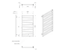 SAPHO ZIG otopné těleso 600x1096mm, černá mat (7)