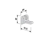 Háčky pro umyvadlo Multiset, antracit (1)
