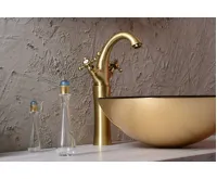 SAPHO ANTEA stojánková umyvadlová baterie vysoká s výpustí, výška 300mm, bronz (4)