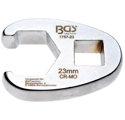 BGS Klíč plochý otevřený, 12.5 mm (1/2") , 23 mm