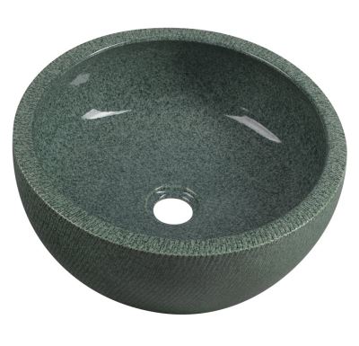 SAPHO PRIORI keramické umyvadlo na desku, Ø 42 cm, zelená