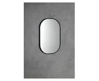 SAPHO CONA SLIM zrcadlo v rámu 40x60cm, černá (1)