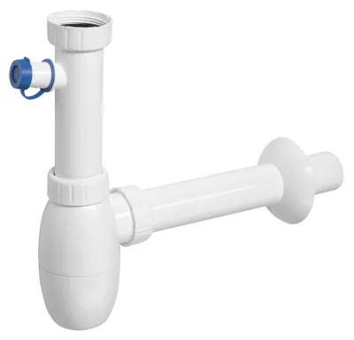 BRUCKNER Umyvadlový sifon s odbočkou 5/4", DN40, bílá