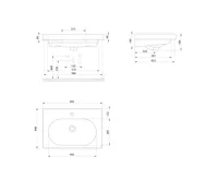 CERASTYLE BRAND keramické umyvadlo 60x45cm, bílá (8)