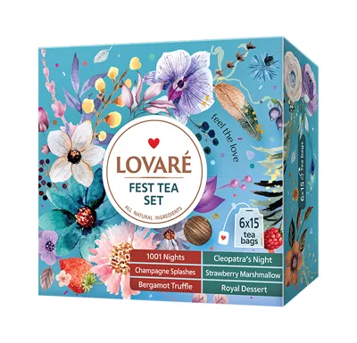 Kolekce čajů Lovaré Fest Tea Set (90 sáčků)