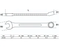 BGS Klíč očkoplochý 3/4", DIN 3113 (1)