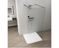 POLYSAN ESCA BLACK MATT jednodílná sprchová zástěna do prostoru, čiré sklo, 1500 mm