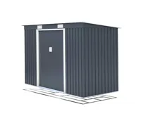 Zahradní domek ZEUS 2C 4,72 m2 antracit + podlahová konstrukce ZEUS 2C IWH-10230007 + IWH-