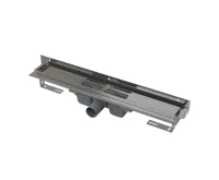 ALCAPLAST Podlahový žlab s okrajem pro perforovaný rošt a s nastavitelným límcem ke stěně APZ4-1150