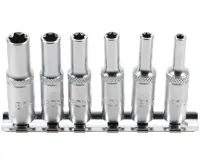 BGS Hlavice nástrčné 1/4" pro E-profil E4-E10, sada 6 dílů