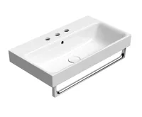 GSI NUBES keramické umyvadlo 70x40cm, broušená spodní hrana, 3 otvory, bílá ExtraGlaze (3)
