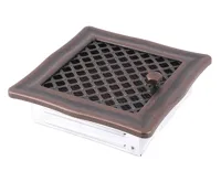 HS Flamingo Krbová mřížka 16x16 cm, DECO měděná patina s žaluzií