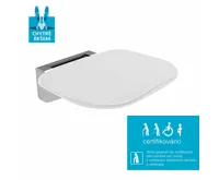 Sedátko do sprchy, duroplast, bílé (3)