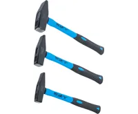 BGS Sada zámečnických kladiv, sklolaminátová násada, DIN 1041, 300 / 500 / 800 g, 3dílná BGS Sada zámečnických kladiv, sklolaminátová násada, DIN 1041, 300 / 500 / 800 g, 3dílná