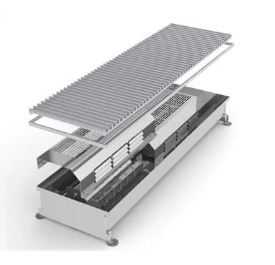 MINIB Podlahový elektrický konvektor COIL-TE 2500mm S ventilátorem, mřížka
