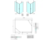 POLYSAN ZOOM sprchové dveře 900mm, čiré sklo (12)