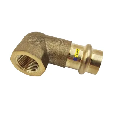 CU lisovací koleno přechodové 90° 8090 - 15 x 1/2" - pro topení i rozvod plynu F/F