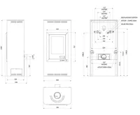 HS Flamingo Krbová kamna AQUAFLAM ® 7 s výměníkem - hnědá - sametová, základní regulace (6)