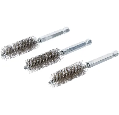 BGS Kartáč ocelový, 15 mm, 6.3 mm (1/4") Drive, 3 pcs.