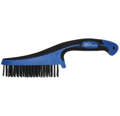 BGS Kartáč drátěný s plastovou rukojetí, 282 mm