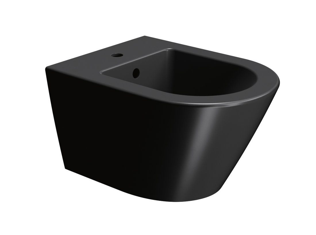 Gsi kube x bidet závěsný 36x50cm, černá mat