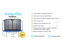 GoodJump 3UPVC modrá trampolína 305 cm s ochrannou sítí + žebřík - Inside - výprodej (3)