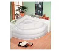 POLYSAN SIMONA rohová vana 150x150x44cm, bílá (1)