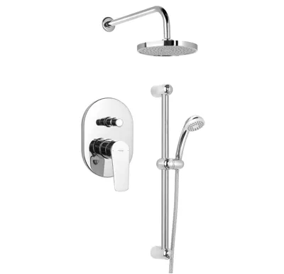 AQUALINE LOTTA podomítkový sprchový set s pákovou baterií, 2 výstupy, chrom