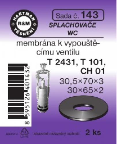 Hartman sada č. 143: sada mem.vyp.vent. t 2431,t 101,ch 01.. .wc