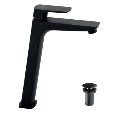 NOVASERVIS Umyvadlová baterie Nobless EGO s výpustí, černá - 43503,5