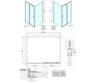 POLYSAN EASY sprchové dveře 1000mm, čiré sklo (9)
