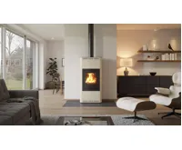 HS Flamingo Krbová kamna AQUAFLAM ® 12 s výměníkem - krémová, manuální regulace (19)