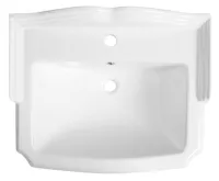 AQUALINE ANTIK keramické umyvadlo, 58x47cm, bílá (3)