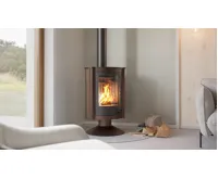 HS Flamingo Krbová kamna MASTERFLAMME ® Piccolo II, hnědá - sametová (14)