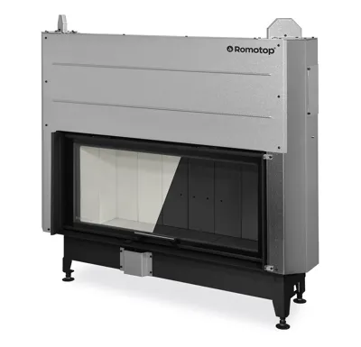 ROMOTOP Krbová vložka HEAT 3G L 110.50.06, rovné s výsuvnými dvířky, Černý Igniton
