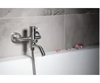 SAPHO MINIMAL nástěnná vanová baterie, nerez mat (3)