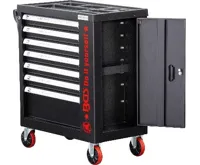 BGS Dílenský vozík, 7 zásuvek, 1 boční dvířka, prázdný (3)