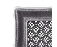 HS Flamingo Krbová mřížka 10x20 cm, DECO stříbrná patina (1)