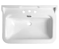 KERASAN WALDORF keramické umyvadlo 80x55cm, 3 otvory, bílá (3)