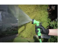 BGS Zahradní smršťovací hadice s ruční sprchou se 7 funkcemi ,  7,5 - 22m (3)