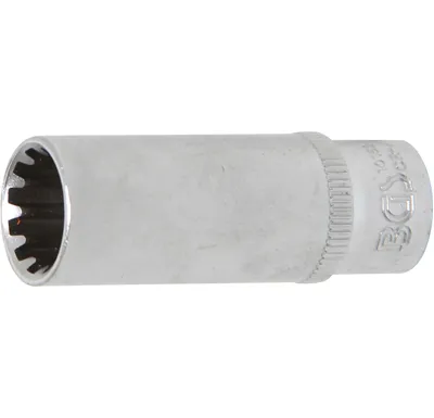 BGS Hlavice nástrčná 1/4" 12 mm, prodloužená, "GearLock"