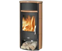 ABX Pori 7 Krbová kamna - černý plech kachle karneol (vč.HD) | AKCE Zdravá láhev 0,7l