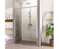 LIMA Sprchové dveře, dvoudílné, zasunovací, 110 cm, chrom ALU, sklo Čiré LIMA Sprchové dveře, dvoudílné, zasunovací, 110 cm, chrom ALU, sklo Čiré