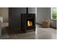 HS Flamingo Krbová kamna AQUAFLAM VARIO ® LEND 11kW hnědá - sametová (teplovzdušná verze) (18)