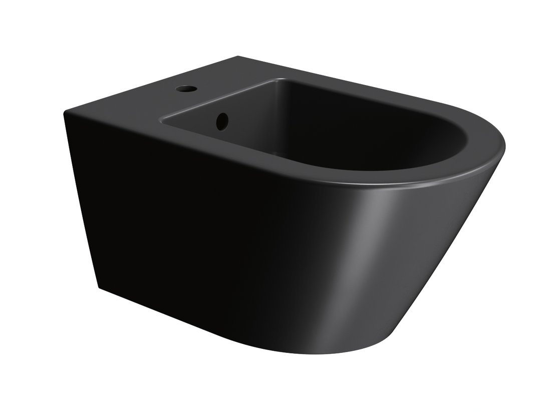 Gsi kube x bidet závěsný 36x55cm, černá mat