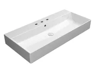 GSI KUBE X keramické umyvadlo 100x47cm, 3 otvory, bílá ExtraGlaze GSI KUBE X keramické umyvadlo 100x47cm, 3 otvory, bílá ExtraGlaze