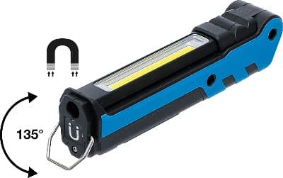 Bgs akumulátorová polohovací lampa, cob-led, 5 w