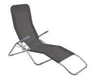 Plážové lehátko SIESTA šedé IWH-10160001